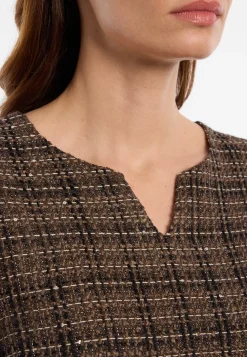 Bouclé Etuikleid mit Taschen Enamaris