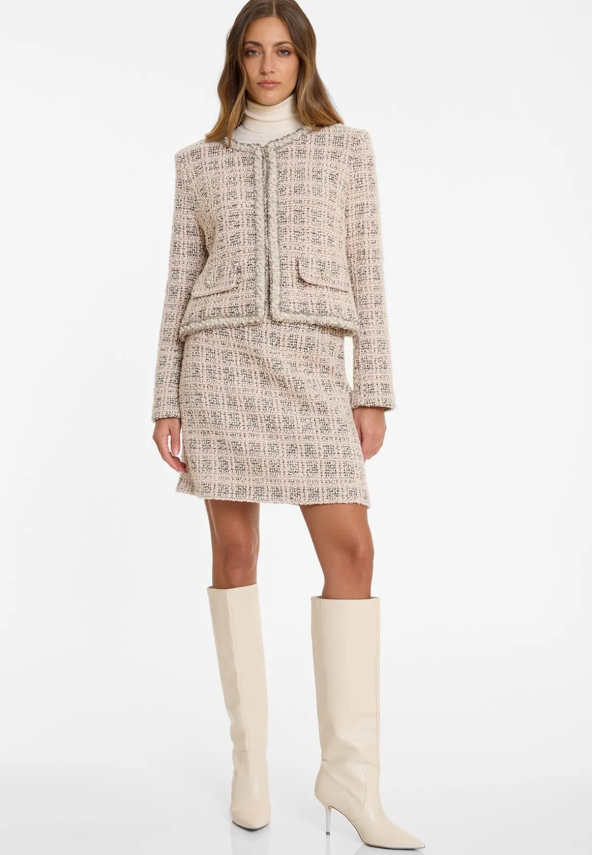 Bouclé Jacke Abjana