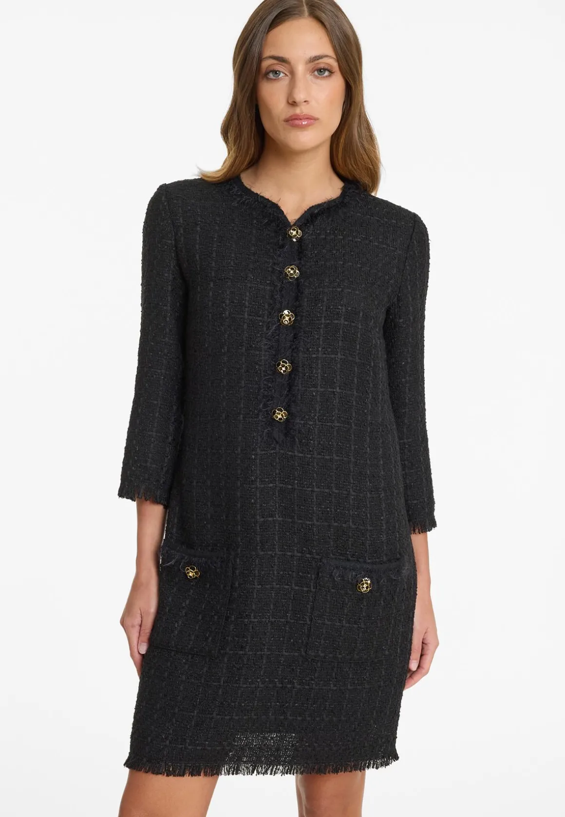 Bouclé Kleid Abena