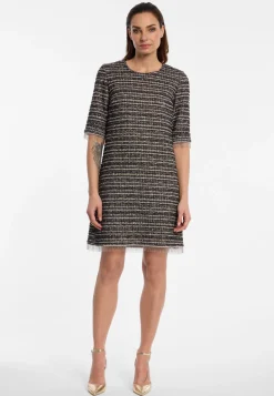 Bouclé Kurzarmkleid Enalora
