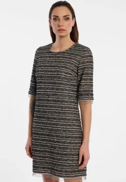 Bouclé Kurzarmkleid Enalora