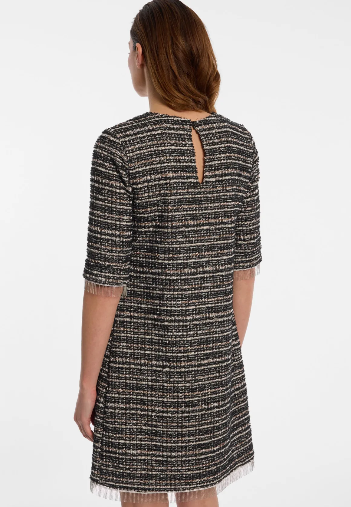 Bouclé Kurzarmkleid Enalora