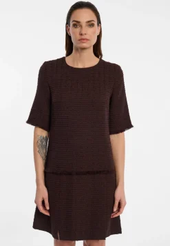 Bouclé-Shiftkleid Enarae