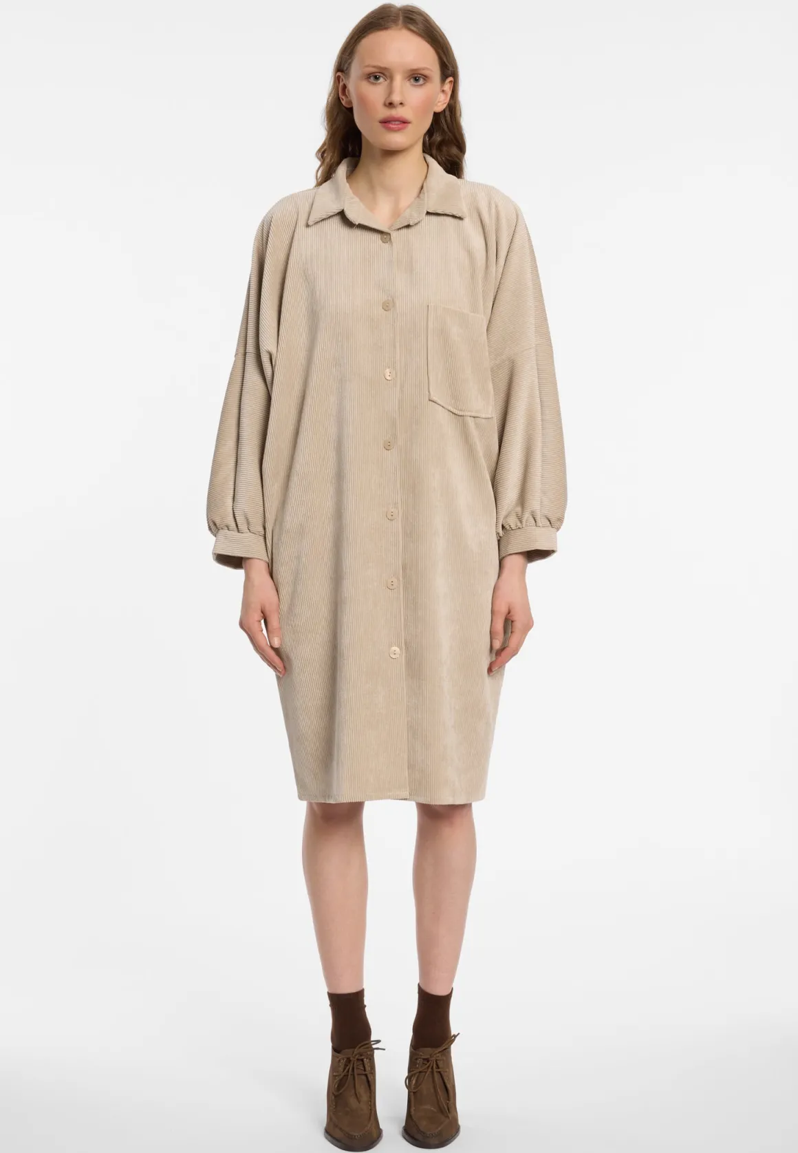 Cord-Hemdblusenkleid Endesis
