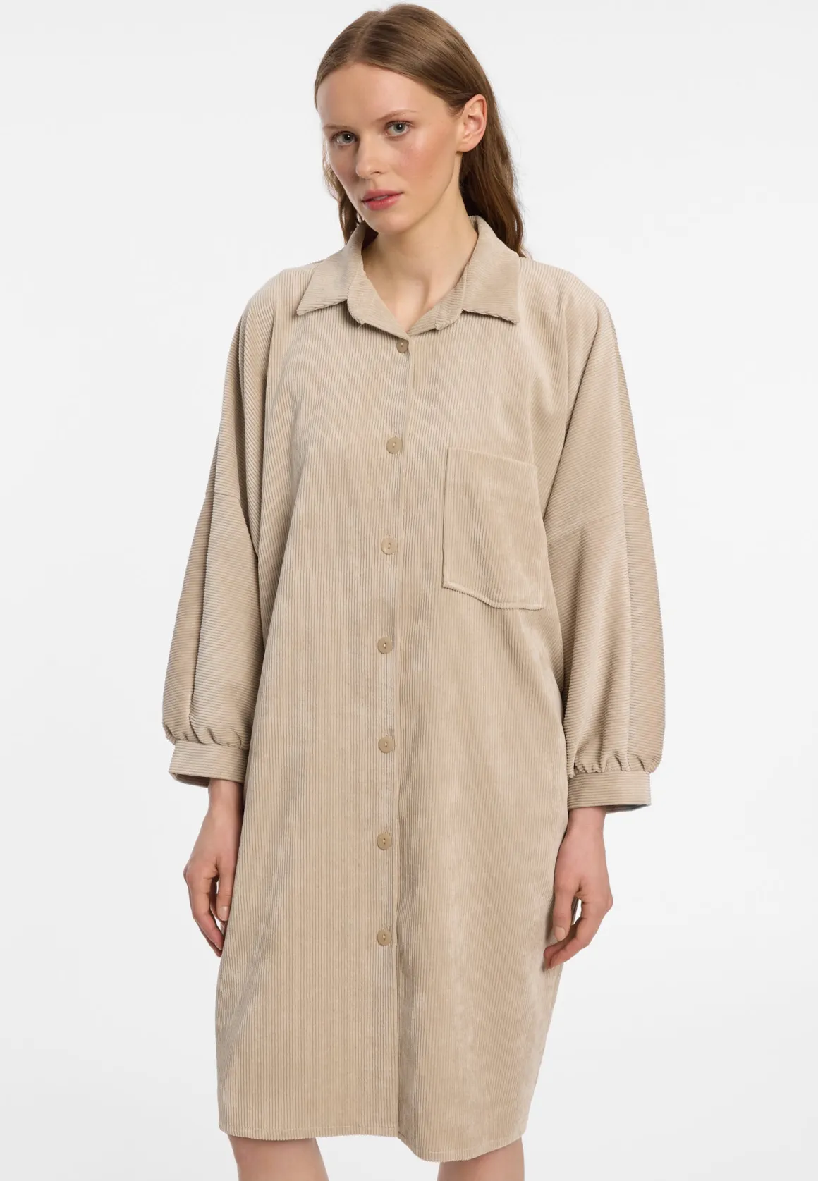 Cord-Hemdblusenkleid Endesis