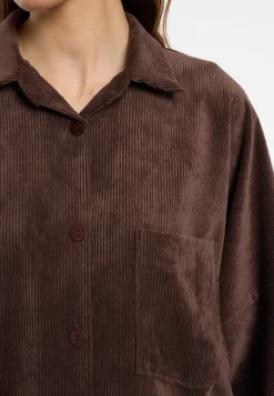 Cord-Hemdblusenkleid Enlivao