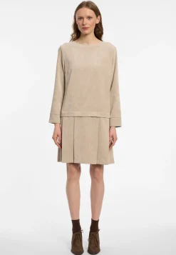 Cord-Kleid mit Faltenrock Enlive
