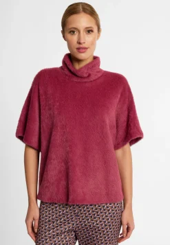 Plüsch-Kurzarm-Pullover Enirea