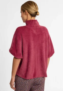 Plüsch-Kurzarm-Pullover Enirea