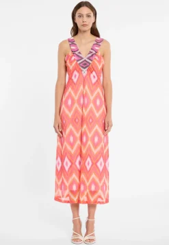 V-Ausschnitt-Kleid Dorelya