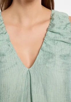 V-Ausschnitt-Maxikleid Doreth