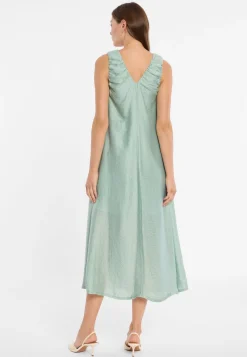 V-Ausschnitt-Maxikleid Doreth